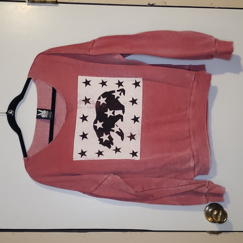 ❤️Red Distressed California Bear🐻 with Star Flag⭐SZ Large 11/13